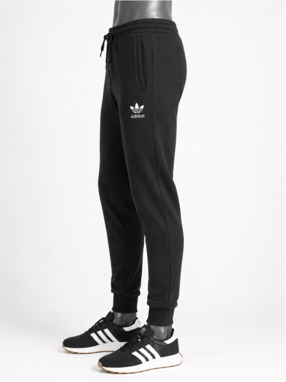 adidas Men’s Trefoil Essentials Fleece Pants – Size S - Picture 8 of 10